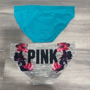 NWT Victoria’s Secret Pink two pairs panties M